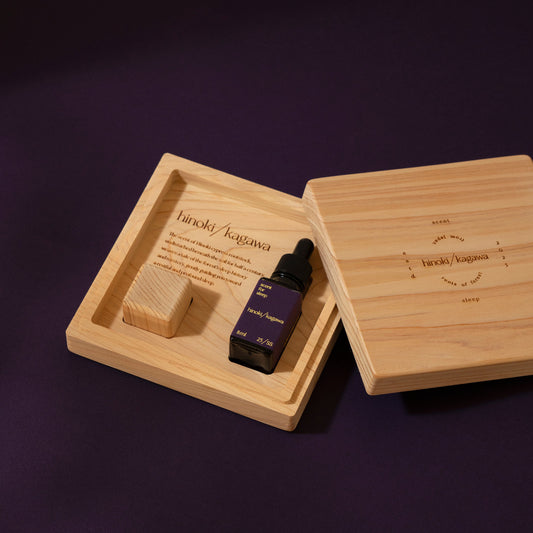 hinoki wood box